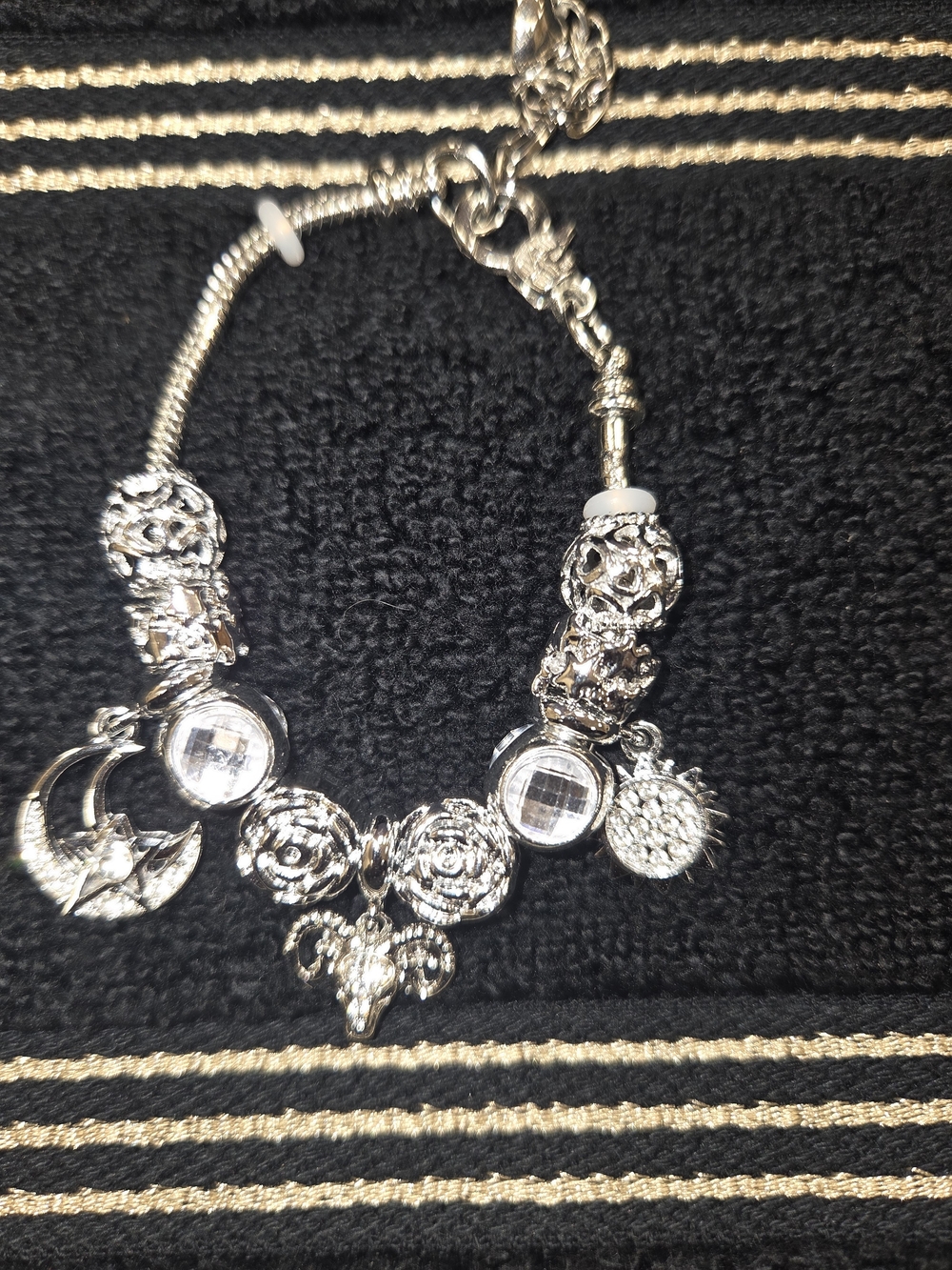 Silver Charm Aries Zodiac Bracelet - Women Jewelry